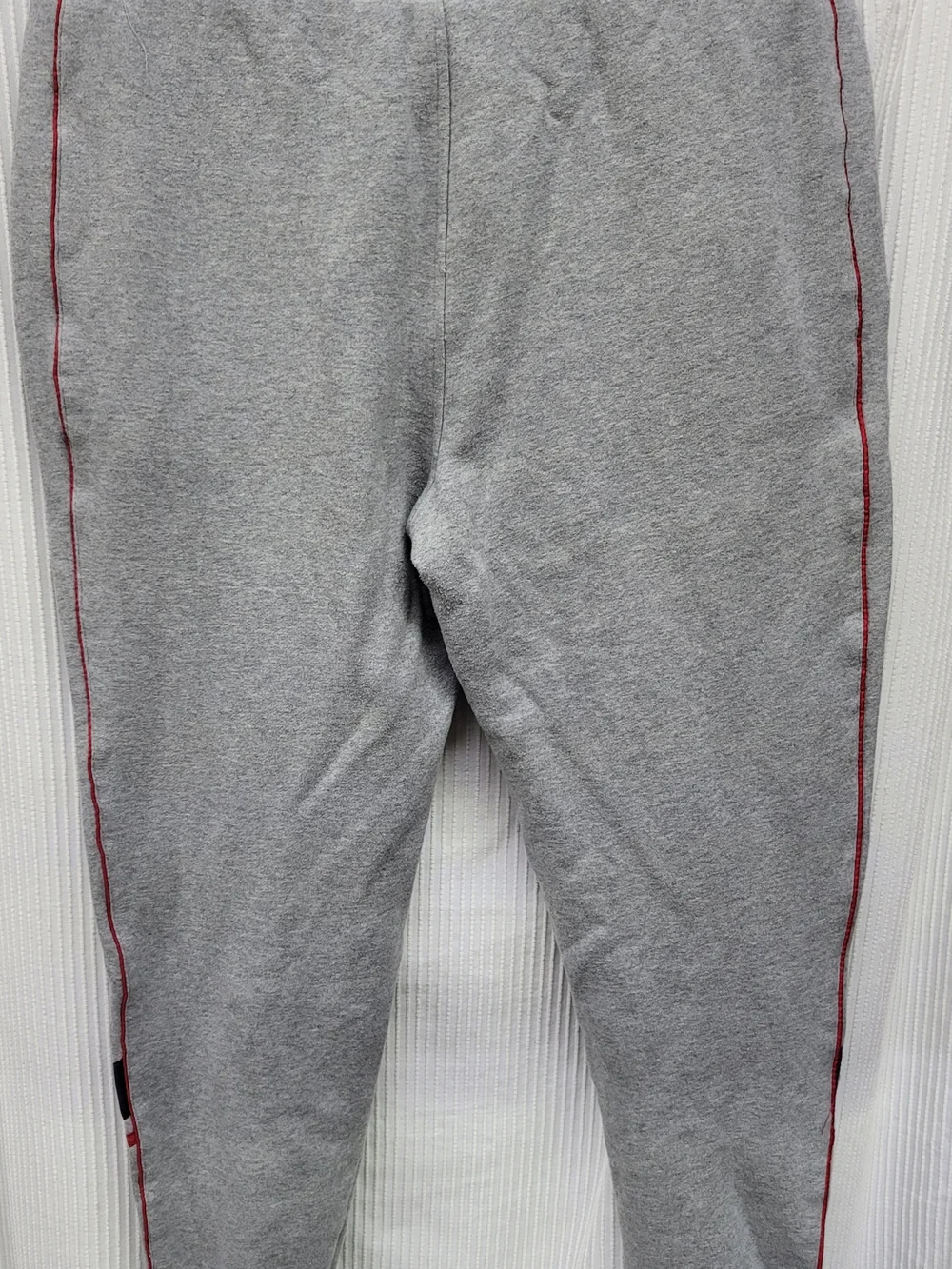 Sergio Tacchini Light Gray Jogger Sweatpants with Red Trim